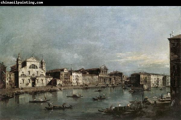 GUARDI, Francesco The Grand Canal with Santa Lucia and the Scalzi dfh