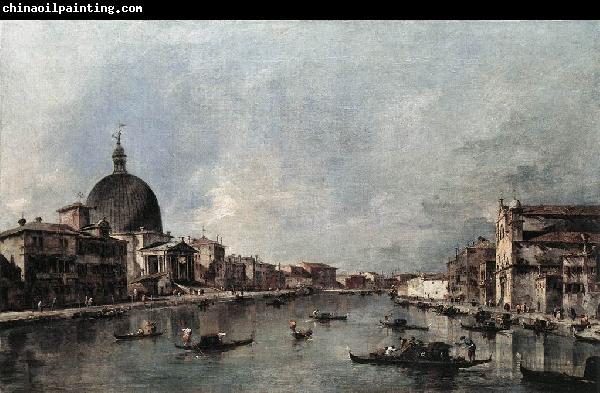 GUARDI, Francesco The Grand Canal with San Simeone Piccolo and Santa Lucia sdg