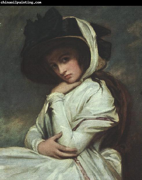 George Romney Lady Hamilton in a Straw Hat