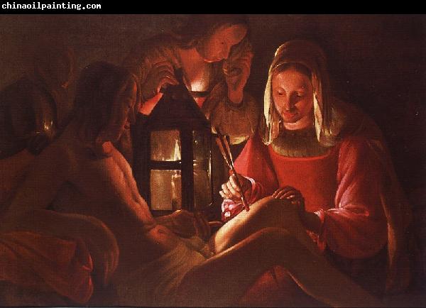 Georges de La Tour St.Irene Removing Arrows from St.Sebastian's Leg