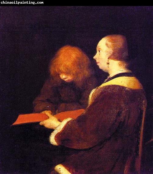 Gerard Ter Borch The Reading Lesson