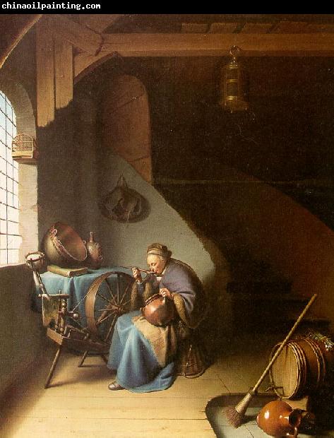 Gerrit Dou Woman Eating Porridge