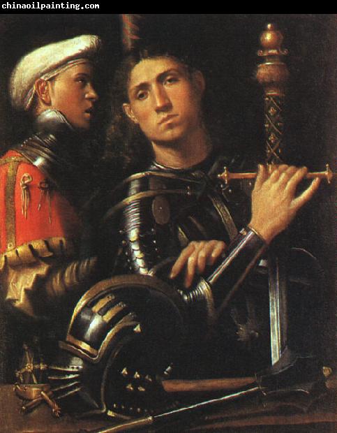 Giorgione Warrior with Shield Bearer