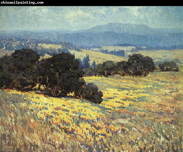 Granville Redmond California Oaks and Poppies