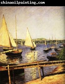 Gustave Caillebotte Sail Boats at Argenteuil