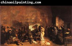 Gustave Courbet Teh Painter's Studio; A Real Allegory