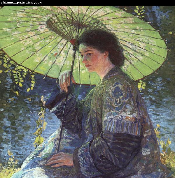 Guy Rose The Green Parasol