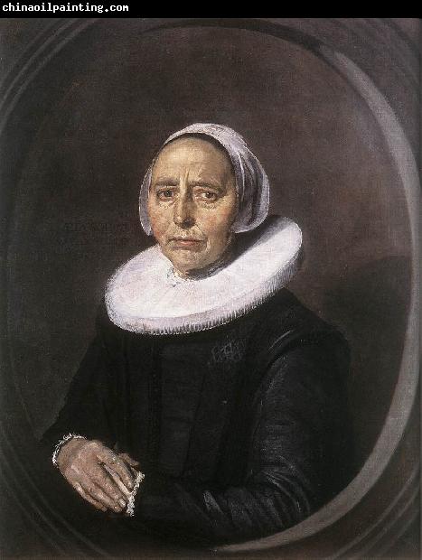 HALS, Frans Portrait of a Seated Woman Holding a Fn f