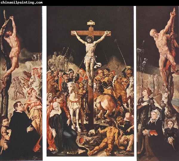 HEEMSKERCK, Maerten van Crucifixion (Triptych) f