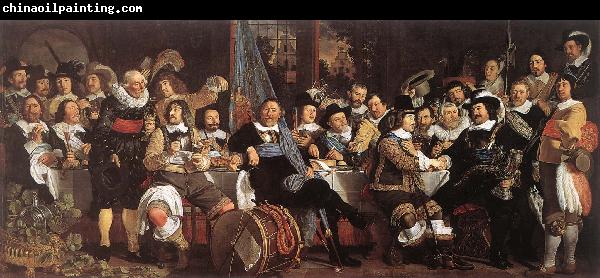 HELST, Bartholomeus van der Celebration of the Peace of Mnster, 1648, at the Crossbowmen s Headquarters