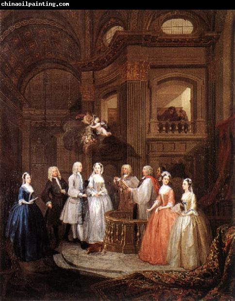 HOGARTH, William The Marriage of Stephen Beckingham and Mary Cox f