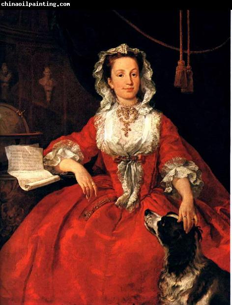 HOGARTH, William Portrait of Mary Edwards sf