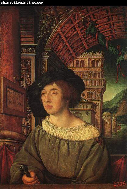 HOLBEIN, Ambrosius Portrait of a Young Man sf