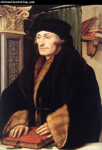 HOLBEIN, Hans the Younger Portrait of Erasmus of Rotterdam sg