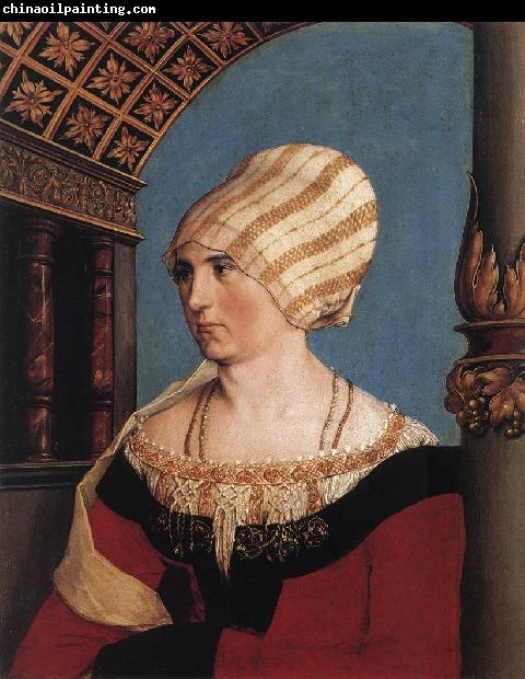 HOLBEIN, Hans the Younger Portrait of the Artist's Wife