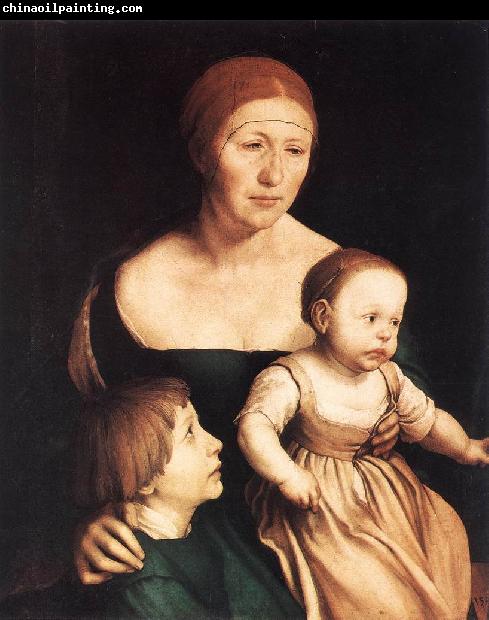 HOLBEIN, Hans the Younger The Artist's Family sf