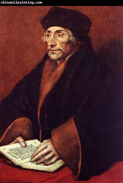 HOLBEIN, Hans the Younger Portrait of Erasmus of Rotterdam sf