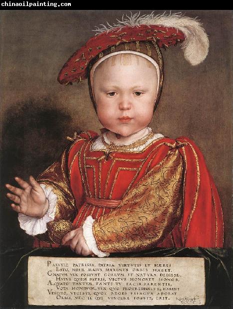 HOLBEIN, Hans the Younger Portrait of Edward, Prince of Wales sg