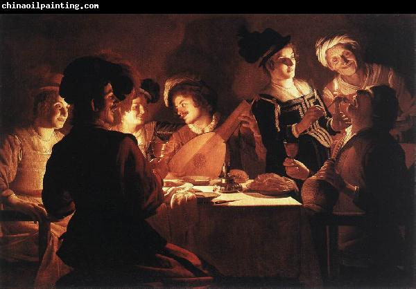 HONTHORST, Gerrit van Supper Party qr