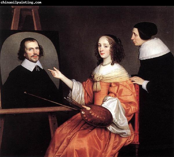 HONTHORST, Gerrit van Margareta Maria de Roodere and Her Parents sg