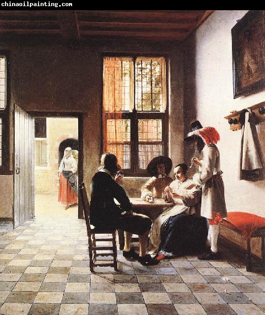 HOOCH, Pieter de Cardplayers in a Sunlit Room sg