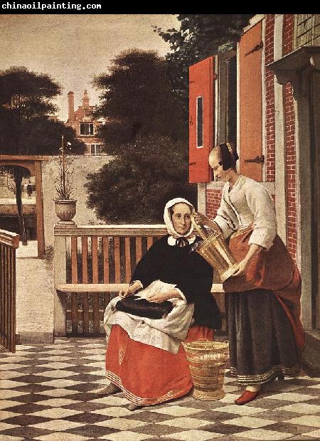 HOOCH, Pieter de Woman and Maid sg