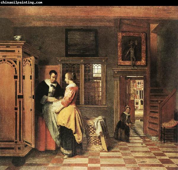 HOOCH, Pieter de At the Linen Closet g