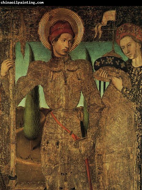 HUGUET, Jaume Triptych of Saint George (detail) af