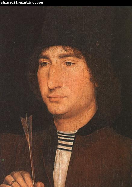 Hans Memling Portrait of a Man with an Arrow