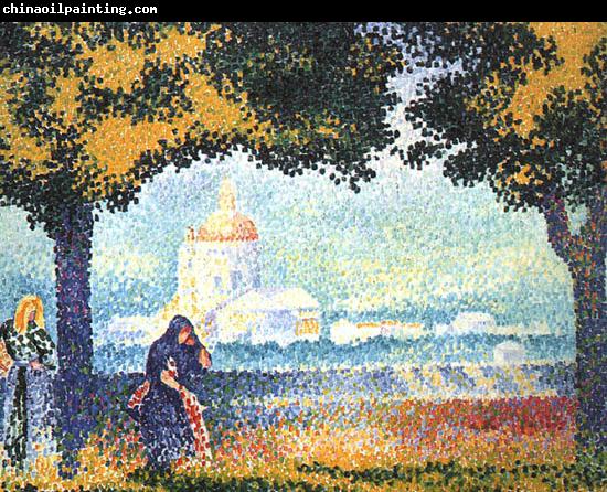 Henri Edmond Cross The Church of Santa Maria degli Angeli near Assisi