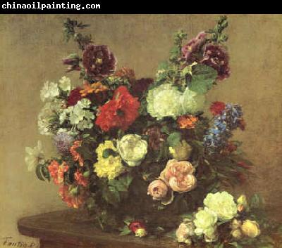 Henri Fantin-Latour Bouquet de Fleurs Diverses