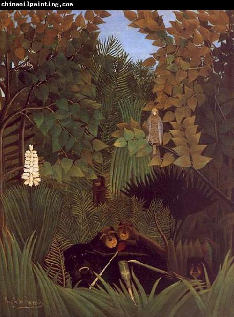 Henri Rousseau The Monkeys