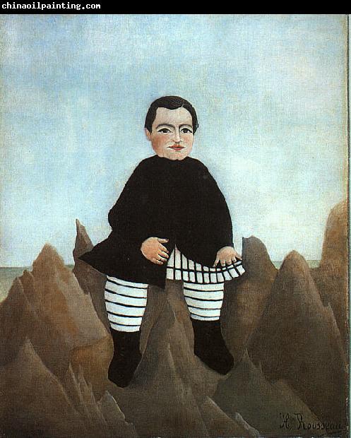 Henri Rousseau Boy on the Rocks