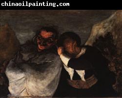 Honore  Daumier Crispin and Scapin