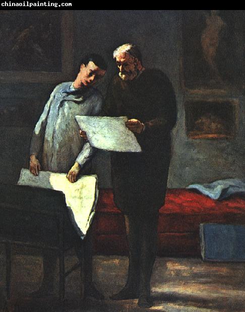 Honore  Daumier Advice to a Young Artist