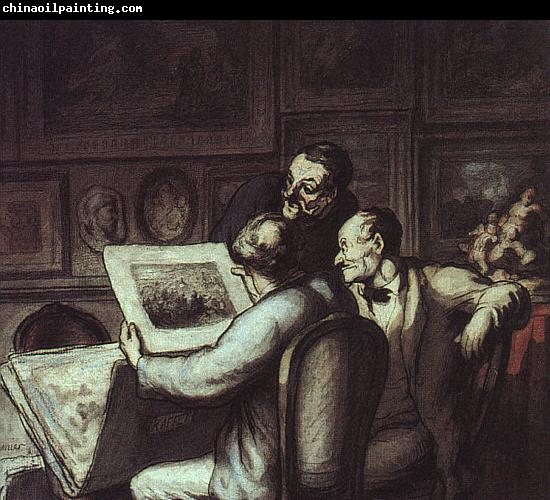 Honore  Daumier The Print Collectors