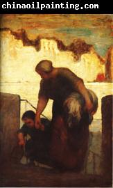 Honore  Daumier The Laundress