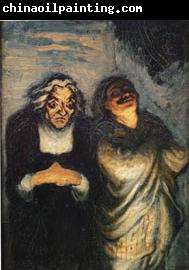 Honore  Daumier Scene from a Comedy