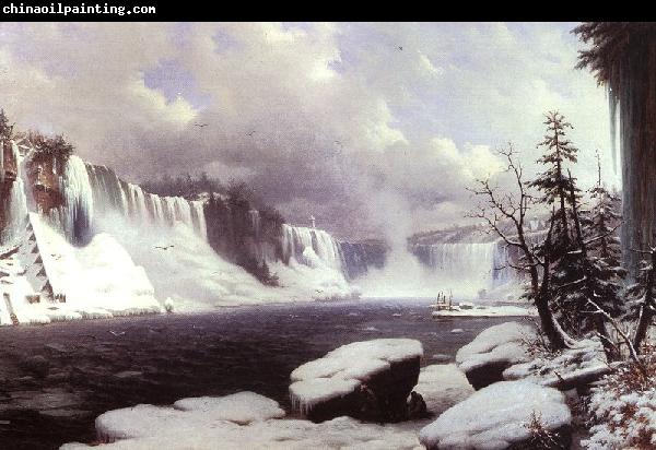 Hyppolyte Victor Sebron Winter at Niagara Falls