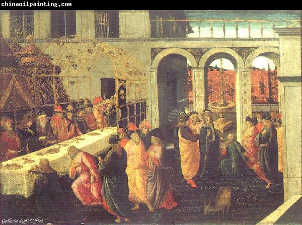 JACOPO del SELLAIO The Banquet of Ahasuerus wg