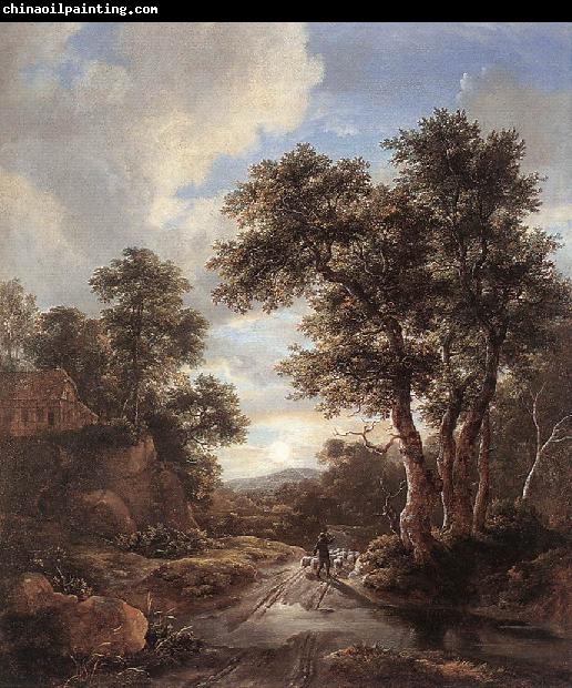 Jacob van Ruisdael Sunrise in a Wood