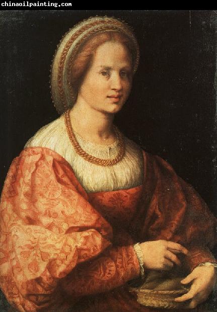 Jacopo Pontormo Lady with a Basket of Spindles