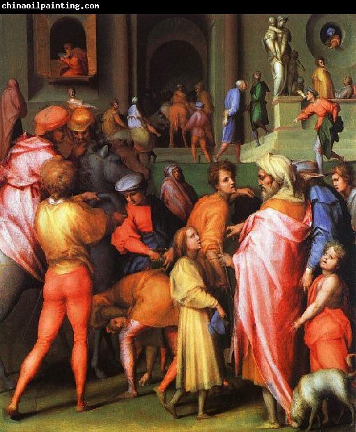 Jacopo Pontormo Joseph being Sold to Potiphar