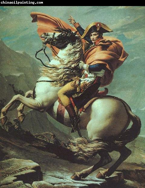 Jacques-Louis David Napoleon Crossing the Saint Bernard