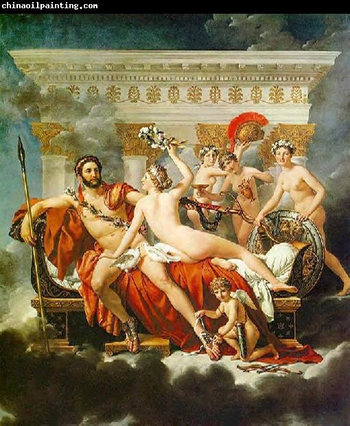 Jacques-Louis David Mars Disarmed by Venus and the Three Graces