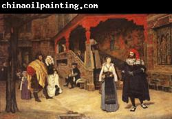 James Tissot Meeting of Faust and Marguerite