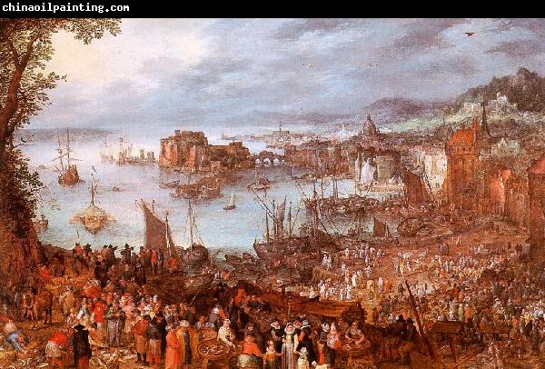 Jan Brueghel The Great Fish Market