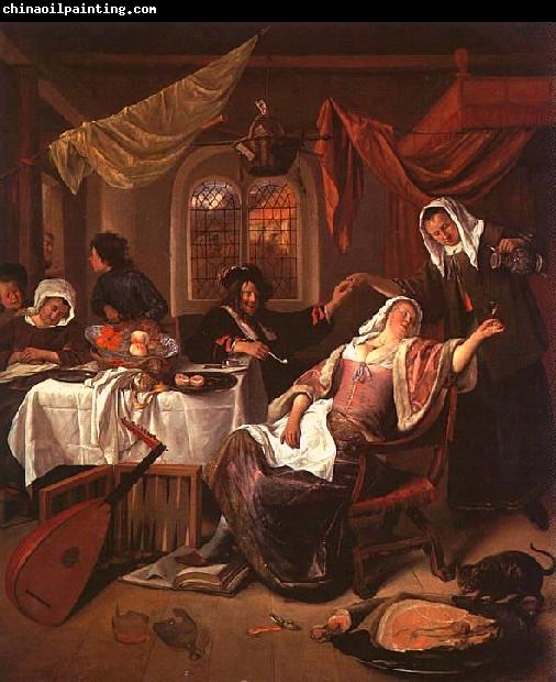 Jan Steen The Dissolute Household