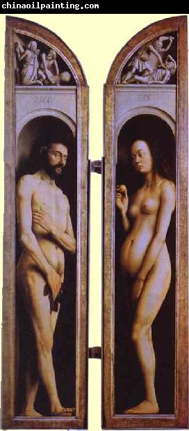 Jan Van Eyck Adam and Eve