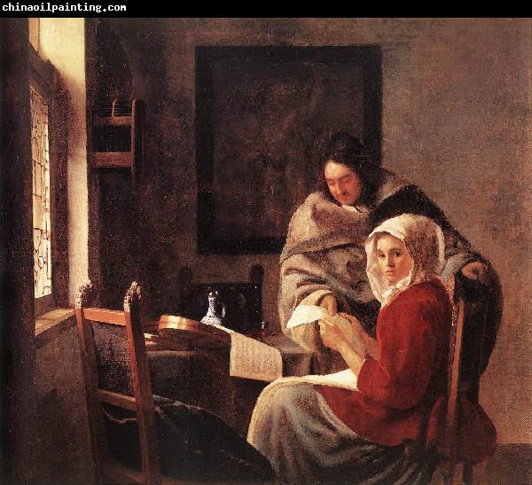 Jan Vermeer Girl Interrupted at Her Music